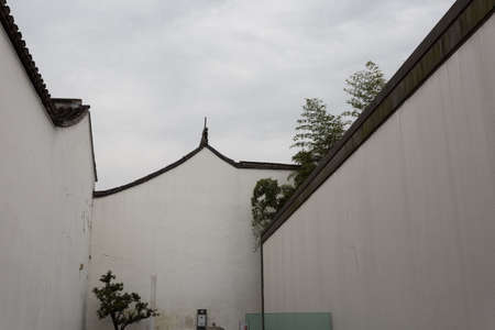 Suzhou,China - on December 23, 2016, building of Suzhou Museum,Designed by the famous architect Ieoh Ming Peiのeditorial素材