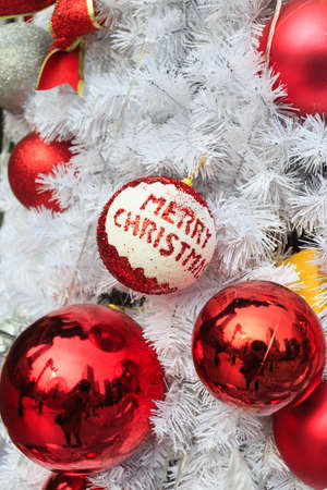 White Christmas tree,Local close-up,