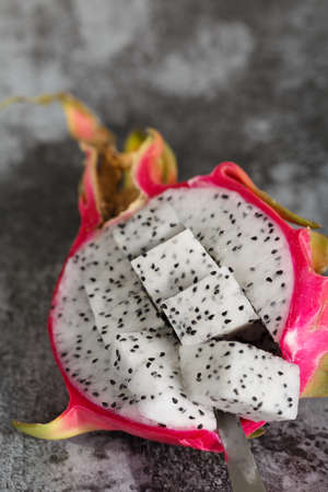 The  close up of a fresh pitayaの写真素材