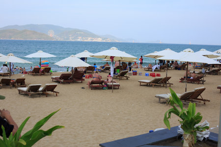 Beach in Pattaya, Thailand. Pattaya is one of the most beautiful beaches in Thailand.の写真素材