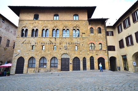 townhall of Volterra Tuscany Italyのeditorial素材