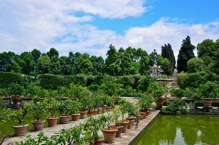 Giardino de Boboli Florence Italyの写真素材