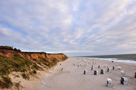 The red cliff of Island Sylt, Germany 