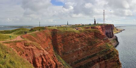 Red cliffs Island Helgoland, Germany の写真素材