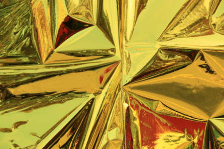 A horizontal image of a gold patterned background.の写真素材