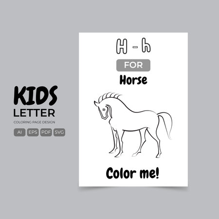 Vector hand drawn doodle sketch horse. Template for card, poster, banner, print for t-shirt.のイラスト素材