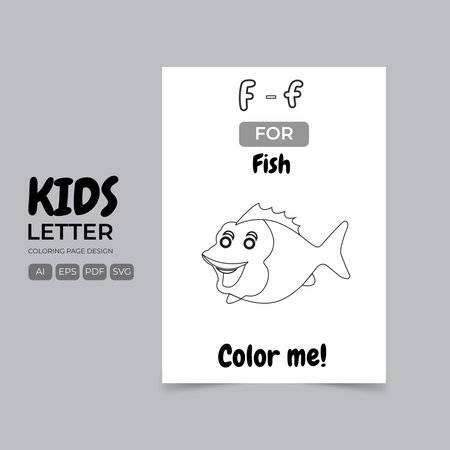 Cute doodle fish on a white background. Vector illustration.のイラスト素材