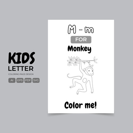 Cute hand drawn doodle monkey. Vector illustration. Isolated on white background.のイラスト素材