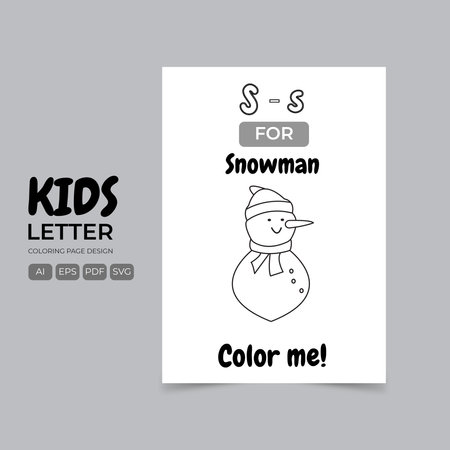 Cute doodle Christmas card with snowman. Vector illustration.のイラスト素材