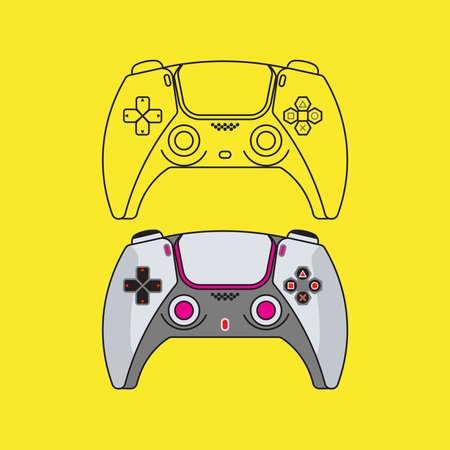 video game design, vector illustration eps10 graphic. game controllerのイラスト素材