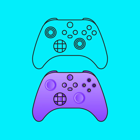 Gamepad icon. Vector illustration. Flat design style eps 10のイラスト素材