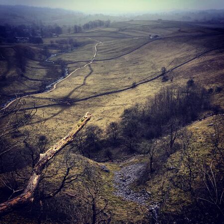 Malham Cove on a cold Autumn day.