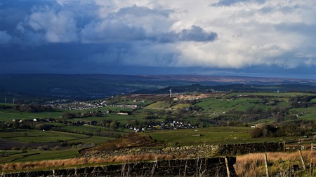 View over Haworthの写真素材