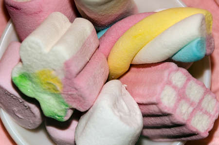 some sweet marshmallows background