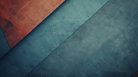 Blue and brown textured background with vintage grunge texture. Banner with copy spaceの素材