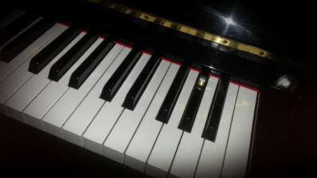 Shiny Piano Keysの写真素材