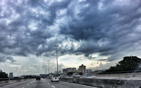 Scary skyの写真素材