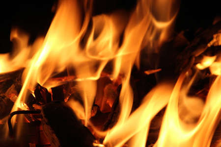 The burning Fireの写真素材