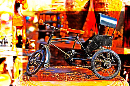 Toy Cycle Rickshawの写真素材