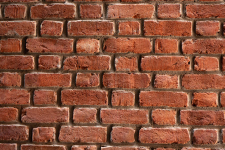 Background of brick wall texture. Close-up of brick wall.