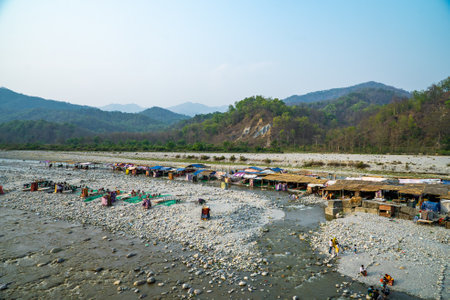 Girija Devi Temple Ramnagar Uttarakhand (10 May 2024) Mountain view river and cows