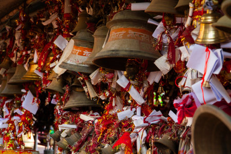Temple of Golu Devta â Thousands of Bells at Sacred Site in Famous Bell Temple of Almora, Uttarakhandの写真素材