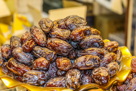 Healthy Food, Raw Organic Medjool Dates Ready to Eatの写真素材