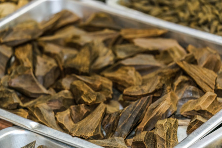 Arabian Oud, Agarwood, also called aloeswood, aloes, incense chipsの写真素材