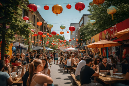 People in Camden Marketの素材