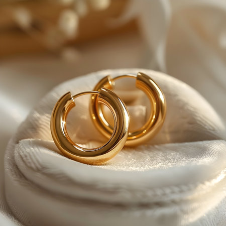 Wedding rings on a white background. Close-up.の素材