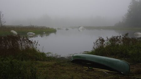 Misty Morning In the Kejimkujicの写真素材