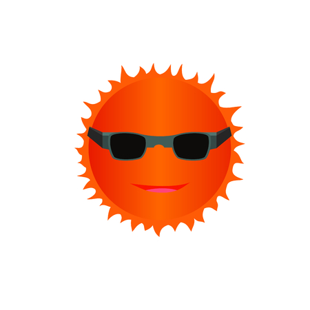 Isolated smile sun wear sunglasses icon, summer conceptsのイラスト素材