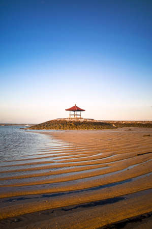 Bale at Sanur beach baliの写真素材