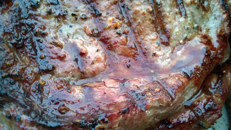 A piece of juicy steak.