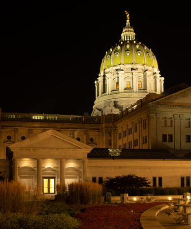 The beautiful architecture of the capital city of Harrisburg.の写真素材