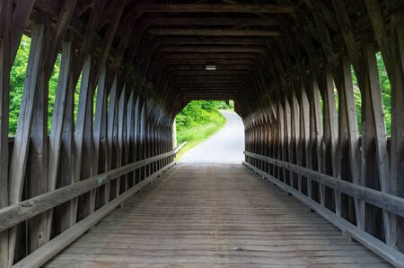 The Mill Bridge or Meriden Covered Bridge in Vermont.