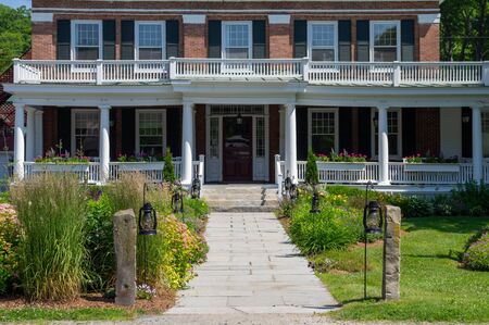 Woodstock, Vermont - July 5, 2019: The Kedron Valley Inn in Woodstock, Vermont on July 5, 2019.のeditorial素材
