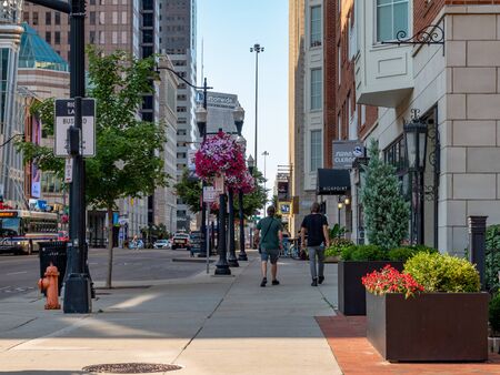 Columbus, Ohio - August 3, 2019: Life in the streets of Columbus, Ohio on August 3, 2019.のeditorial素材