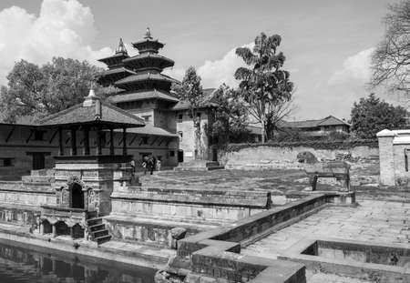 The Patan Durbar Marg UNESCO World Heritage Site in Kathmandu Nepal inside the museum.のeditorial素材