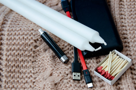 Ukraine blackout no light heat water helpの写真素材