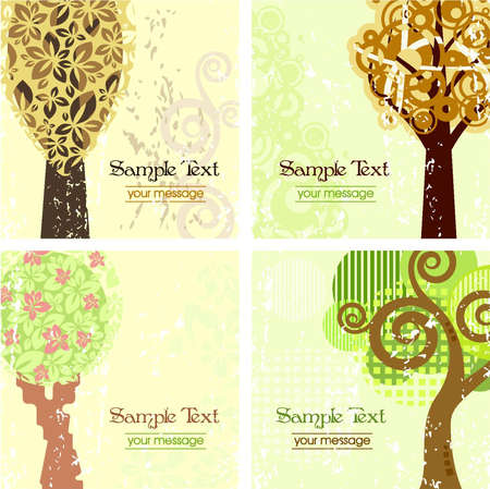 Tree Backgrounds のイラスト素材