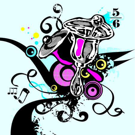 Musical Backgroundのイラスト素材