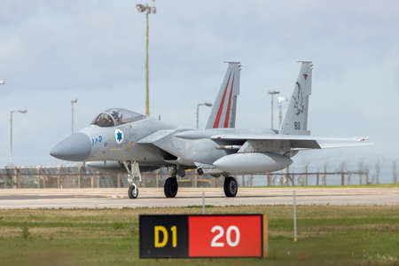 Isreali F-15I on taxi at RAF Waddington on 4th September 2019.