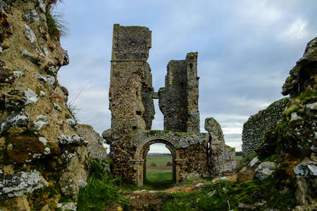 Taken through a breach in the wall the ruins of St. James Church, Bawsey, KIngs Lynn, Norfolk, UK....