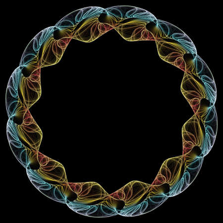 A 3d swirling pattern makes a great frame for your text or image