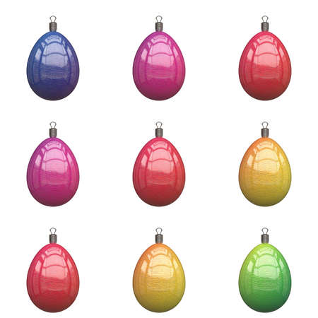 A collection of textured Christmas Ornaments
の写真素材