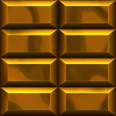 An illustration of golden bars in two rowsの写真素材
