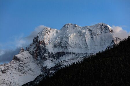 Chenrezig, holy snow mountain in Daocheng Yading Nature Reserve - Garze, Kham Tibetan Pilgrimage...