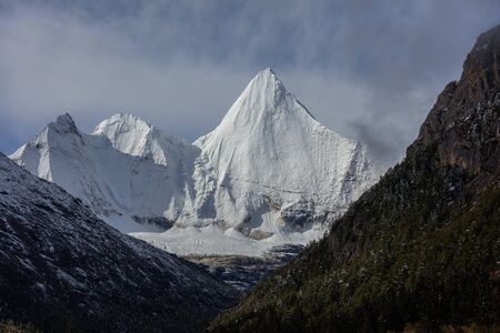 Yangmaiyong, holy snow mountain in Daocheng Yading Nature Reserve - Garze, Kham Tibetan Pilgrimage...