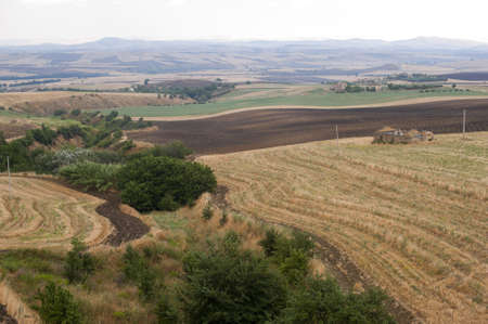 Basilicata (Potenza) - Landscape near Oppido Lucano at summerの写真素材